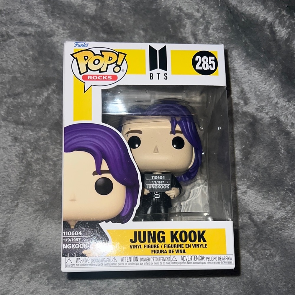 BTS Jung Kook Vinyl Figure with Purple Hair